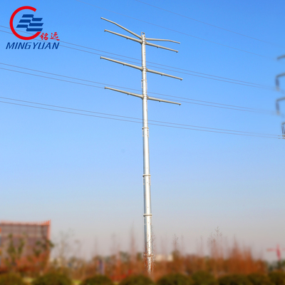 33kv a distribuição de aço cônica Polos galvanizou linhas elétricas de alta tensão
