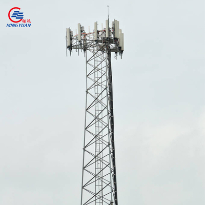 A torre de aço da estrutura do ângulo de Q355b galvanizou 4 equipados com pernas com sistema do relâmpago da apreensão da queda