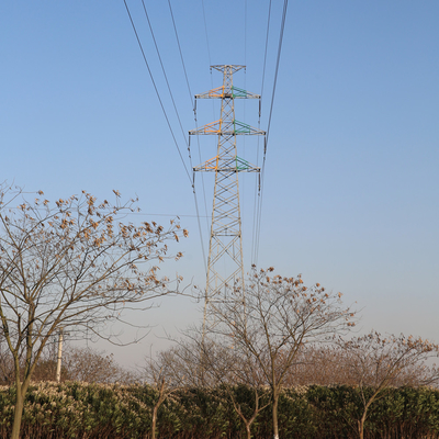 Das linhas elétricas elétricas da torre de Q235b torre angular de alta tensão galvanizada