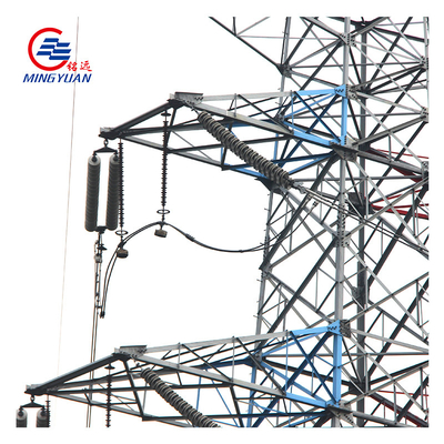 Torre angular de transmissão elétrica 110kv Q235 galvanizada por imersão a quente