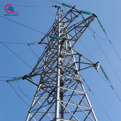 Q355b galvanizou a torre de poder de alta tensão da eletricidade entrelaça a linha de transmissão 220kv