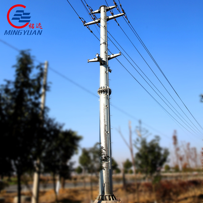 33kv a distribuição de aço cônica Polos galvanizou linhas elétricas de alta tensão