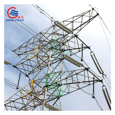 Torre de transmissão de energia elétrica de alta tensão galvanizada Q345 ASTM A123
