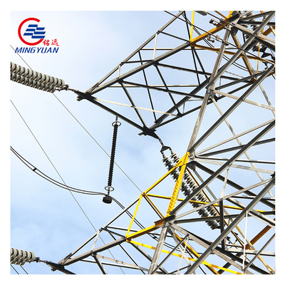 Torre de transmissão de energia elétrica de alta tensão galvanizada Q345 ASTM A123