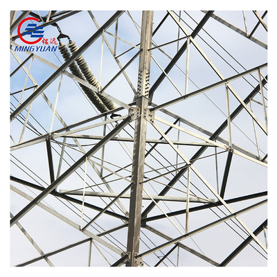 Torre de transmissão de energia elétrica de alta tensão galvanizada Q345 ASTM A123