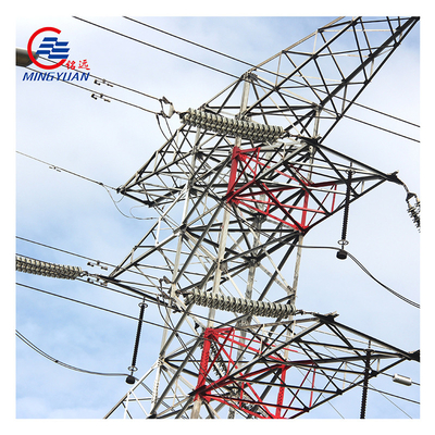 Torre de transmissão de energia elétrica de alta tensão galvanizada Q345 ASTM A123