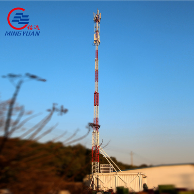 Autossuficiente antena triangular galvanizada da transmissão da torre 30m 45m 60m Q355B G/M da pilha