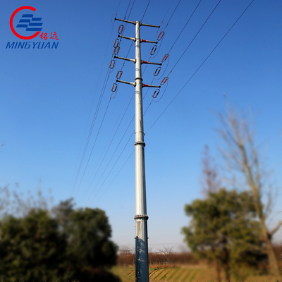 As linhas de transmissão de alta tensão Q355B de Electric Power galvanizaram a estrutura de aço Polo