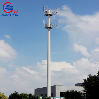 GR65 SS400 galvanizou o ângulo de aço da telecomunicação eleva-se tubular poligonal octogonal
