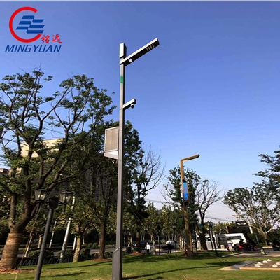 ANSI solar galvanizado do diodo emissor de luz da lâmpada alta exterior de aço do parque do mastro de polo claro de rua