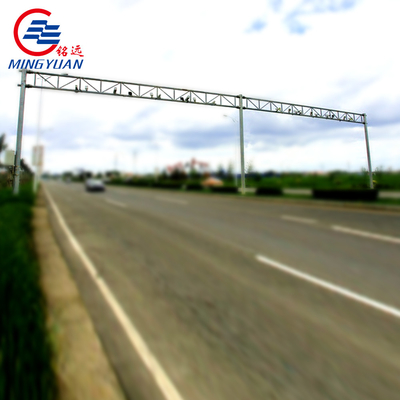 O aço montado câmera Polo do CCTV galvanizou de serviço público octogonal do metal da monitoração de segurança