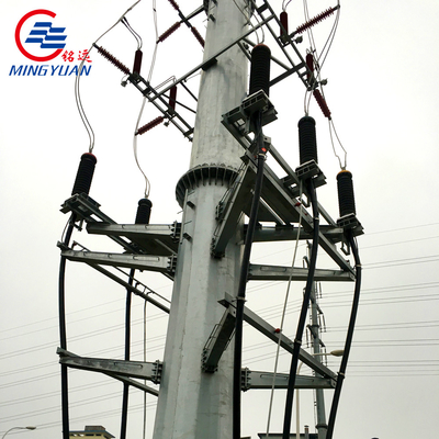 Torre de transmissão elétrica de aço octogonal
