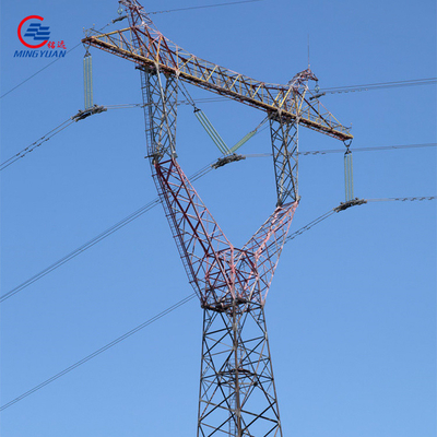 Torre elétrica 10-100m da transmissão da estrutura autossuficiente